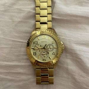 Guess Women's Gold Multi-Function Watch U0231L2